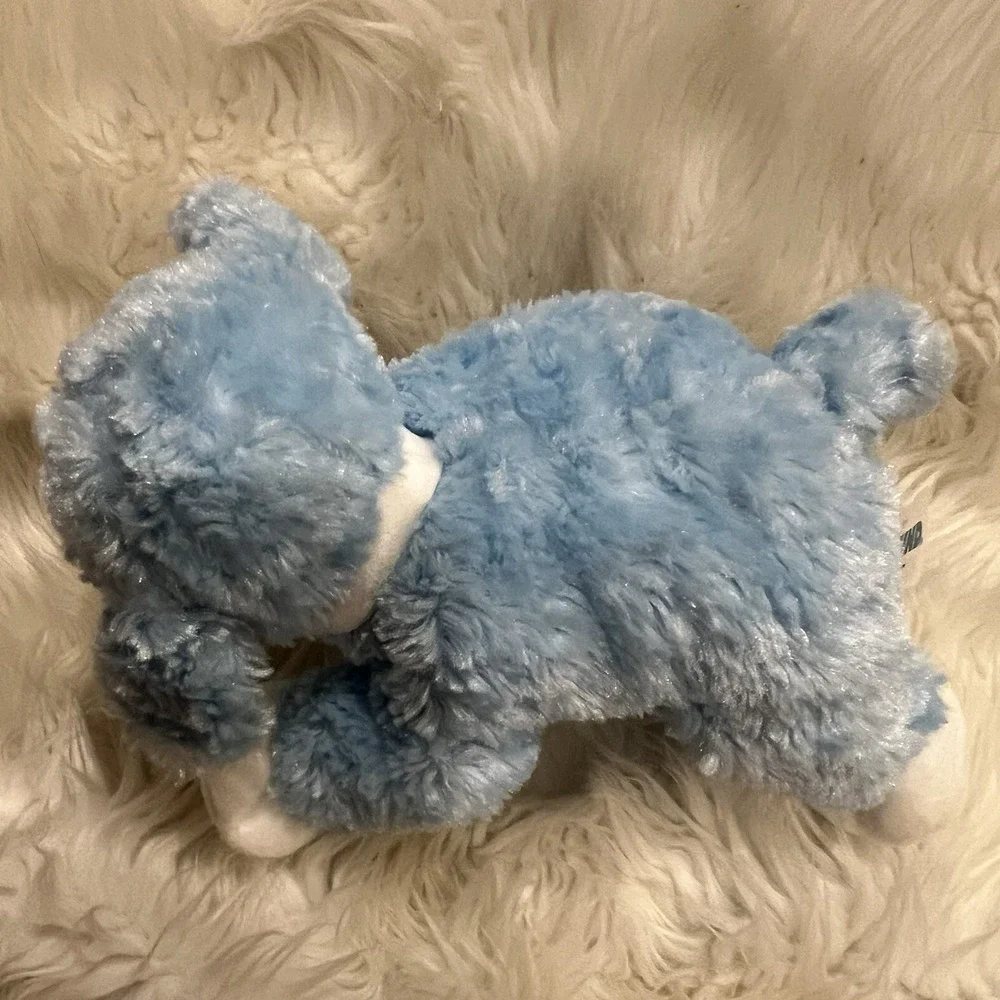Baby Gund Winky Lamb Blue White Lovey 8